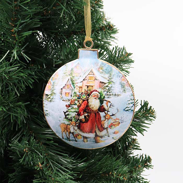 Decorazione Traditional Santa Snow