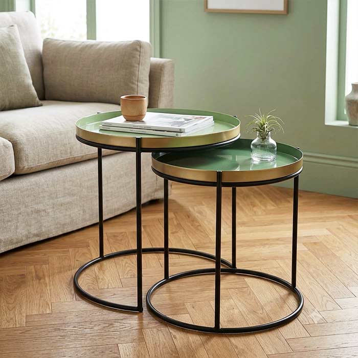 Tavolini Green Tone - Set 2