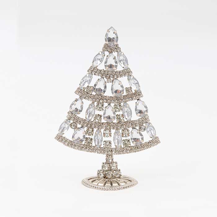 Albero XMas Fully Crystal Silver