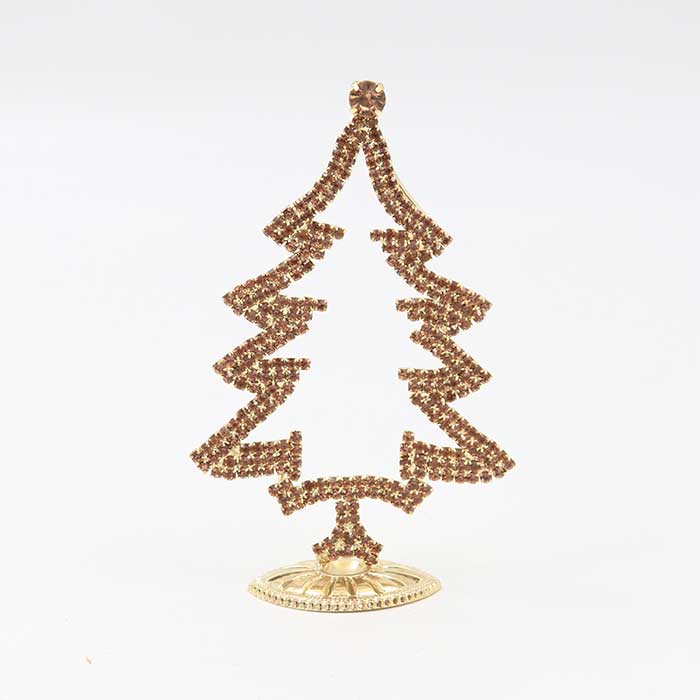 Albero XMas Frame Crystal Gold