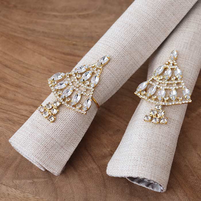 Legatovaglioli Crystal Tree Gold - Set 4