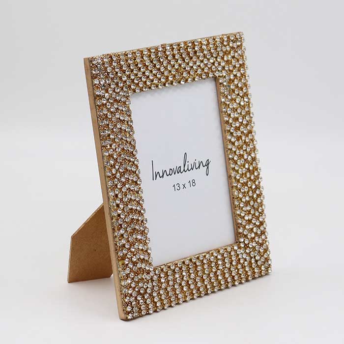 Portafoto Crystal Gold - L