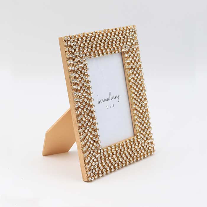 Portafoto Crystal Gold - S