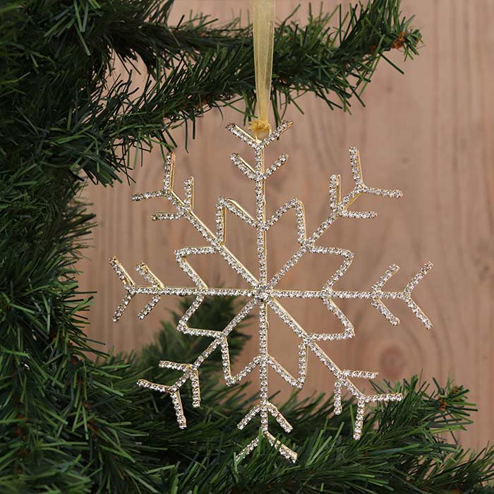 Decorazione Crystal Noel Silver