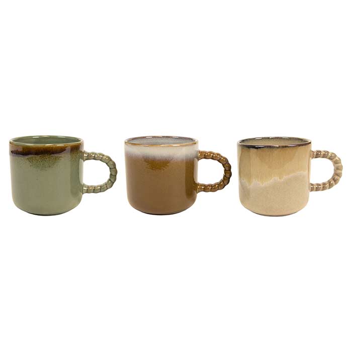 Mug Handles Dune Twisted - 3 Col Ass