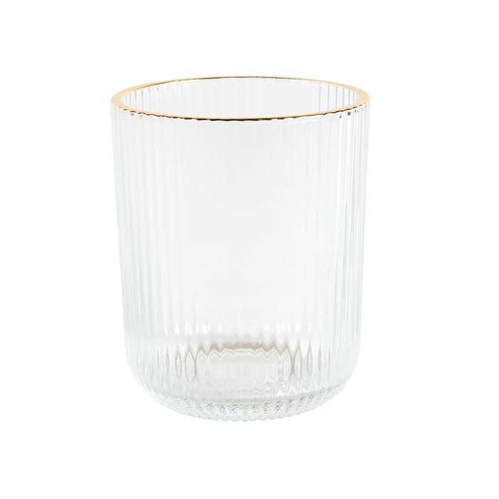 Bicchiere Vetro Gold Edge - 250 ml