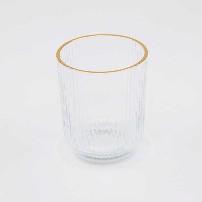 Bicchiere Vetro Gold Edge - 250 ml