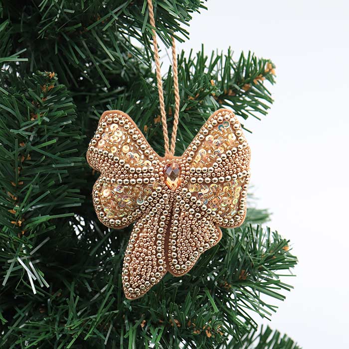 Decorazione Perline Fiocco