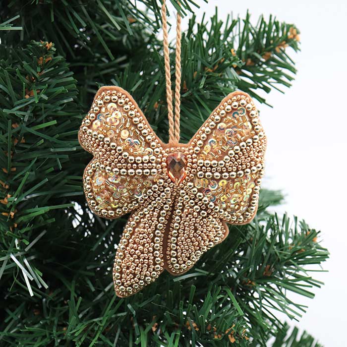 Decorazione Perline Fiocco