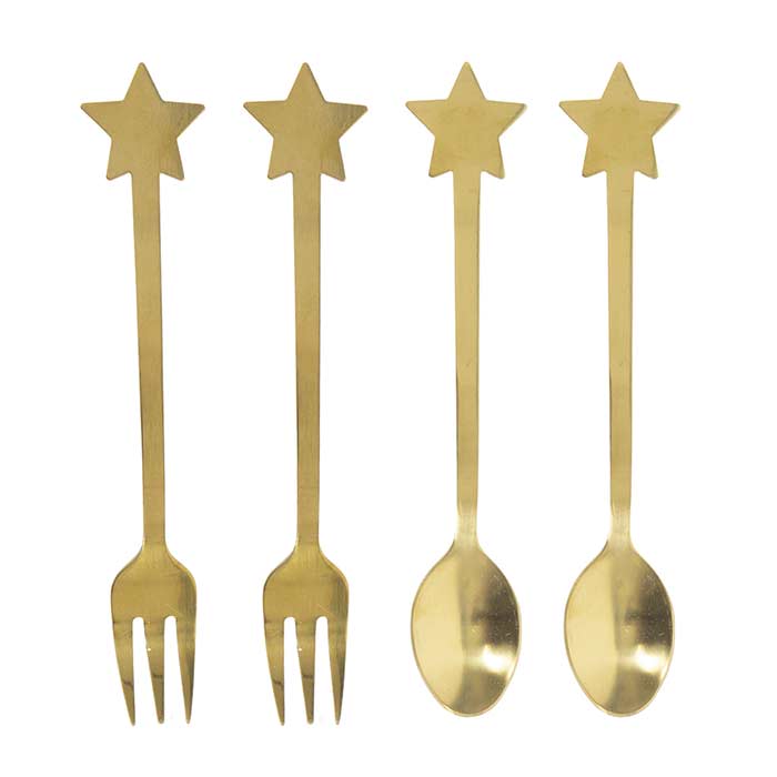 Posate Dessert Star - Set 4
