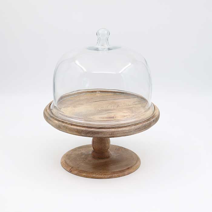 Alzata con Cloche Vetro Maison
