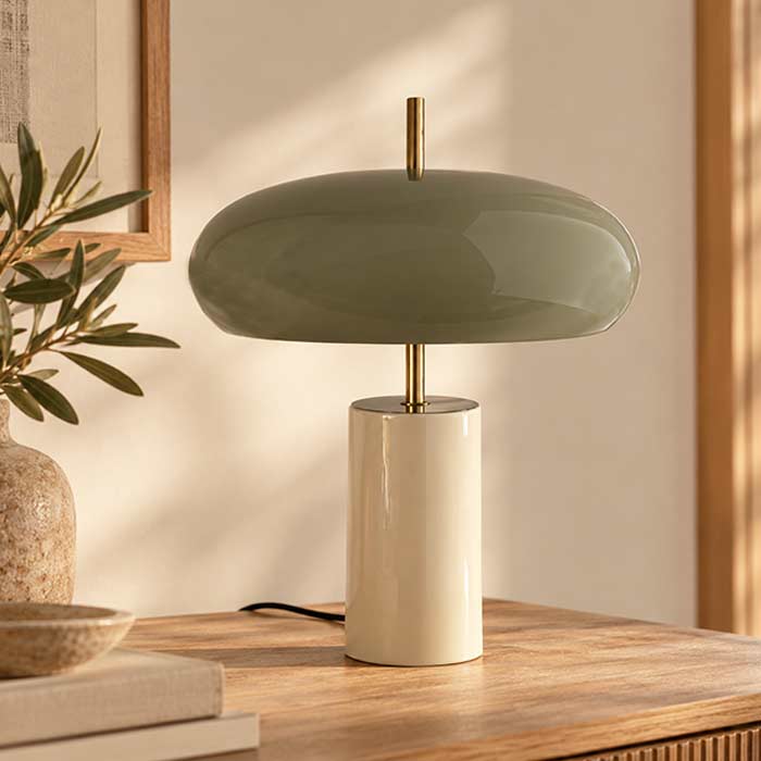 Lampada da Tavolo Vicky Green and Natural