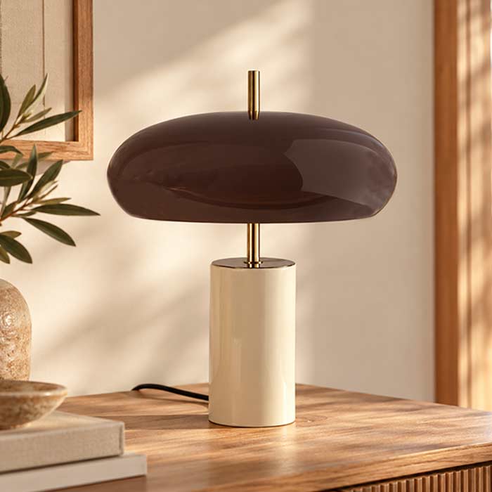 Lampada da Tavolo Vicky Brown and Natural